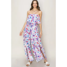 Load image into Gallery viewer, Floral Print Layered Tube Jumpsuit
