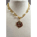 Triple Layer Coin Necklace