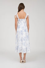 Load image into Gallery viewer, Blue Blossom Tiered Midi Dress
