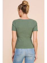 Load image into Gallery viewer, Square Neck Ribbed Fine Gauge Top
