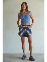 Load image into Gallery viewer, STRAPPY BACK Modal Nylon Spandex Seamless Jacquard Tank IN CHAMBRAY
