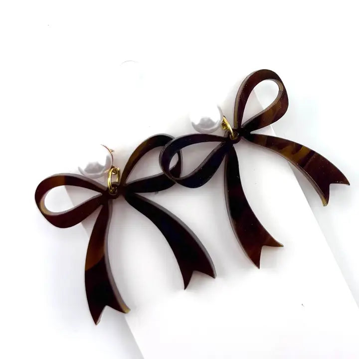 Tiger Lily Bow Earrings