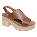 Pierre Dumas whiskey cork wedge heels