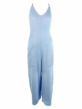 Load image into Gallery viewer, Simply Southern ribbed jumpsuit in ice blue
