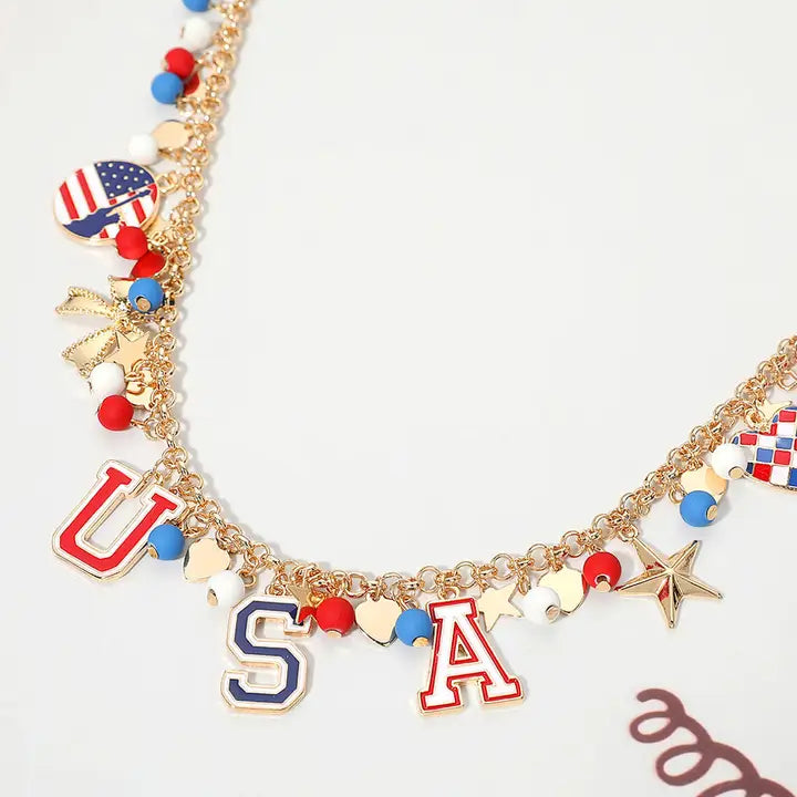 American USA Necklace