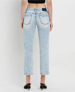 Clearance LOVERVET Mid Rise Crop Regular Straight Jeans