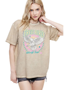 Puff' Free Bird World Tour Graphic S/S Lunar Dye Tee