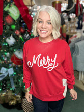 Load image into Gallery viewer, Sweatshirt | Merry Bow IN RED
