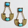 Blaze Chandelier Earring- Bronze