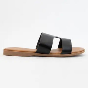 Cut out Sandal in Black