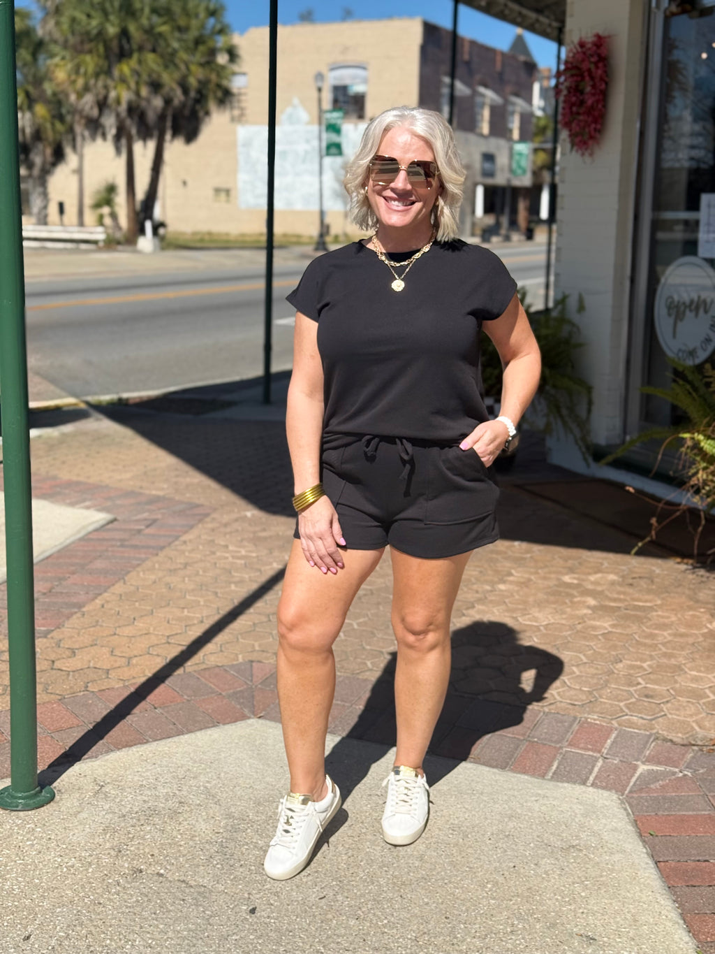 French Terry Core Comfort Set in Black