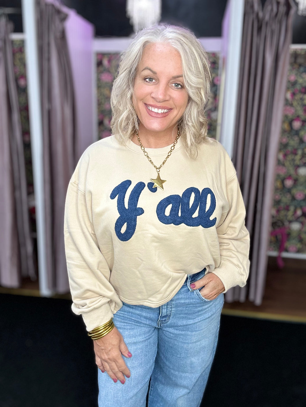 Y'all Crew Neck Sweatshirt