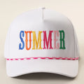 Summer Embroidered Rope Trucker Hat