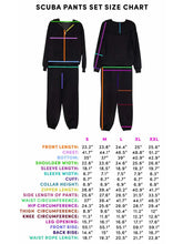 Load image into Gallery viewer, Black Scuba Pants Set Athletic Apparel
