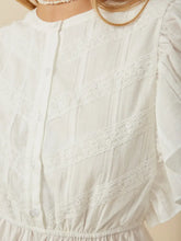 Load image into Gallery viewer, Womens Chevron Lace Detail Ruffle Sleeveless Top
