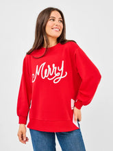 Load image into Gallery viewer, Sweatshirt | Merry Bow IN RED

