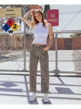 Load image into Gallery viewer, VERVET BY FLYING MONKEY High Rise Leopard Print Barrel Jeans

