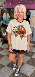 Clearance Stay Creepy Halloween Graphic Tee