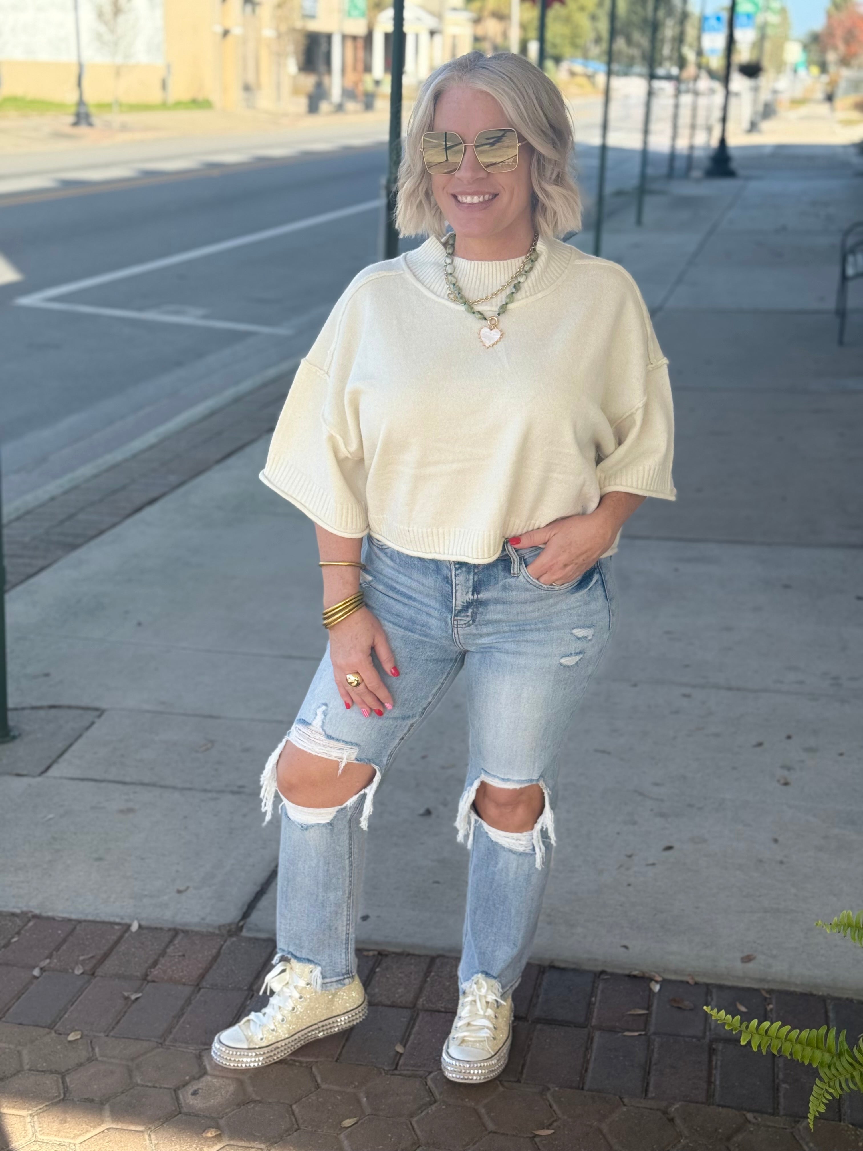 CLEARANCE Glitter Hi Top Sneakers