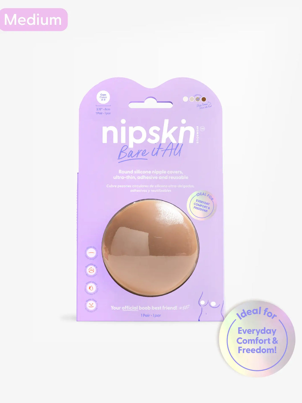 Reusable Silicone Nipple Covers - Nipskin
