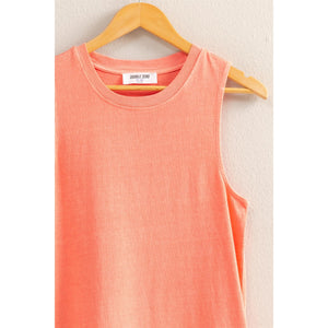 Sleeveless Mini Dress IN CORAL