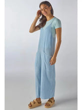 Load image into Gallery viewer, Simply Southern ribbed jumpsuit in ice blue
