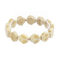 Natural Ceramic Shell Stretch Bracelet