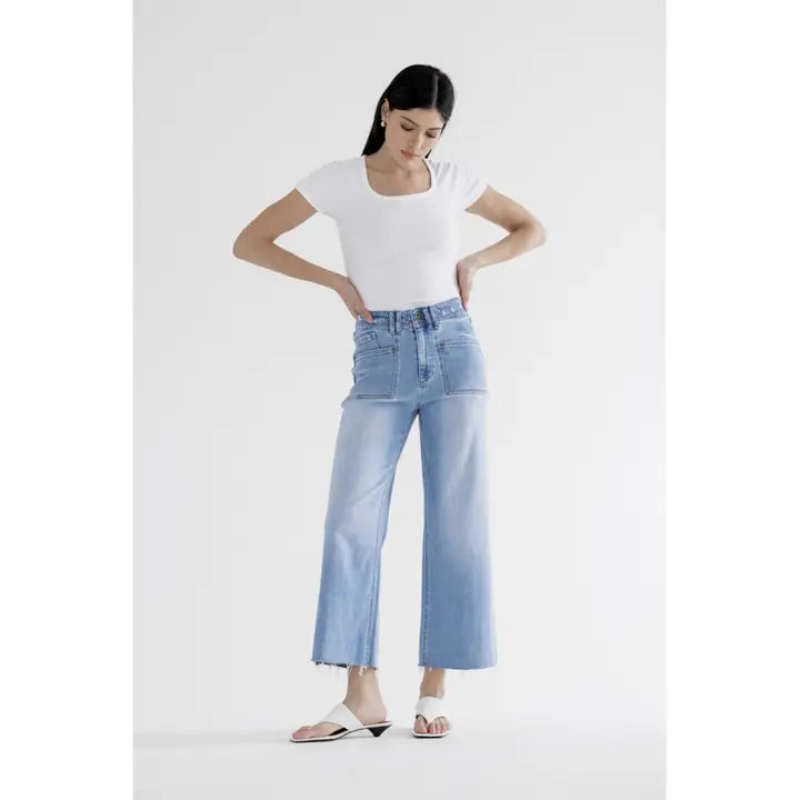 Mica Super High Rise Wide Leg Jeans