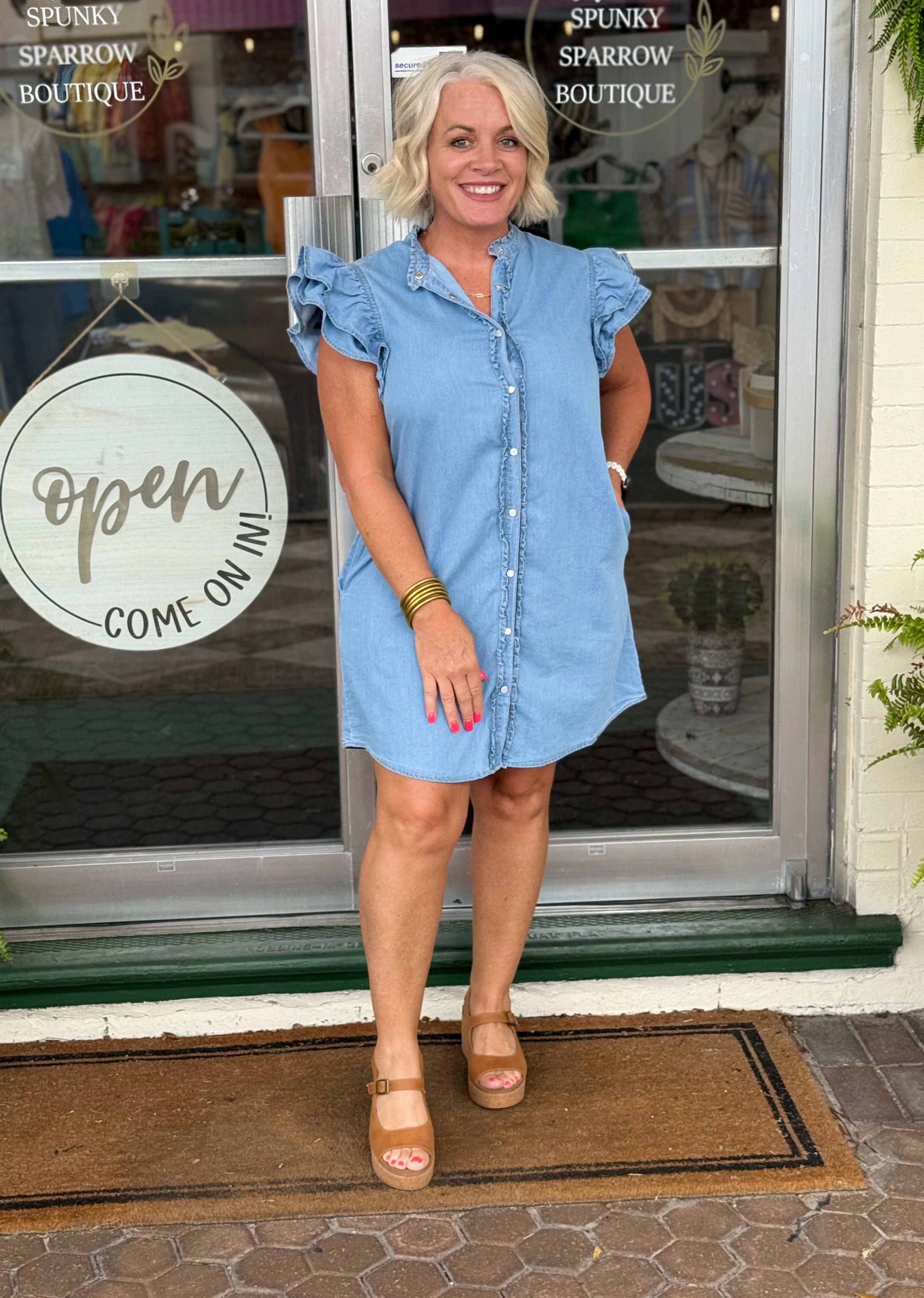 Denim Days Button Down Dress