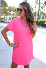 Load image into Gallery viewer, Jess Lea - Ezra Textured Zipper Dress, Pink

