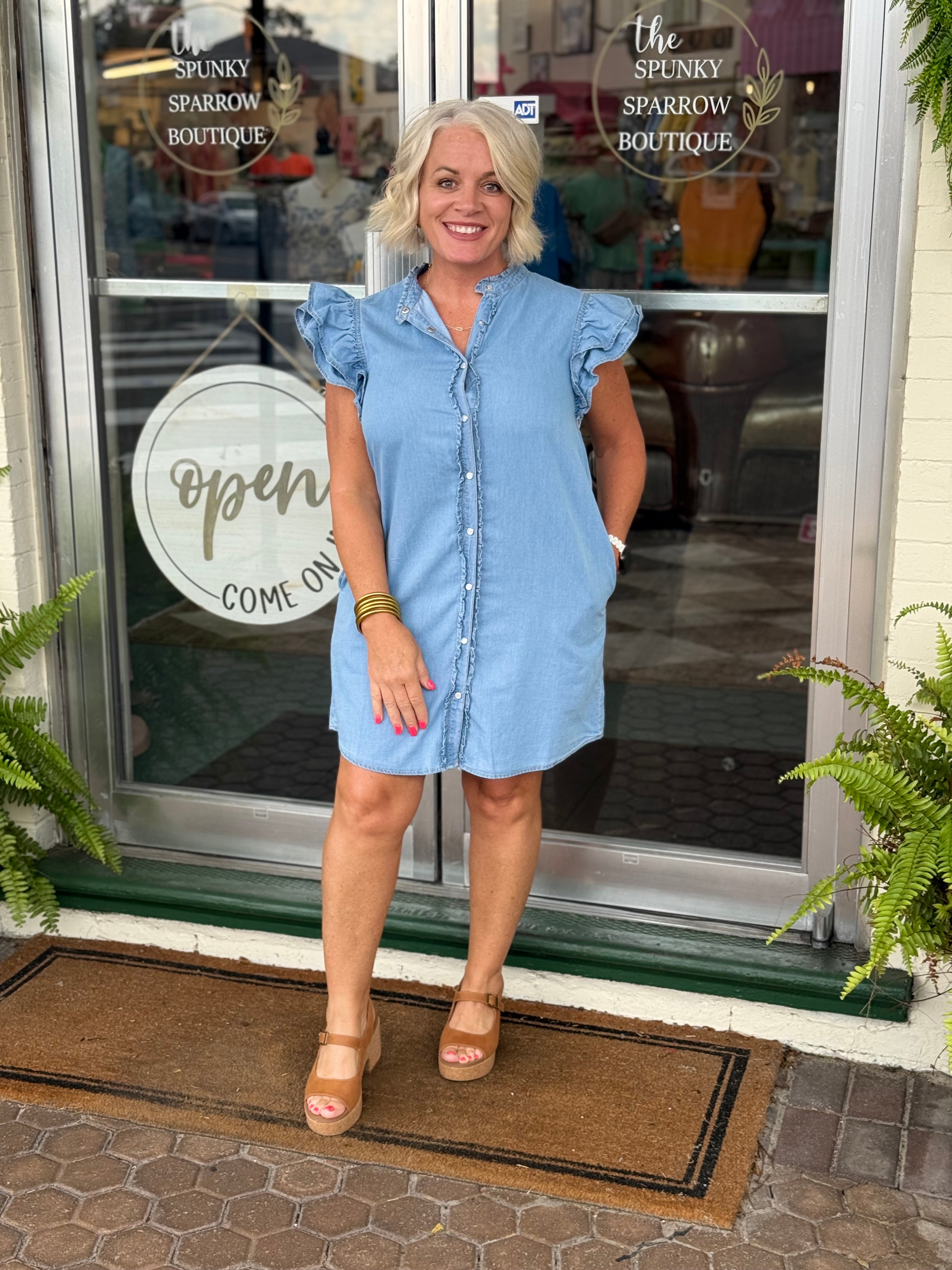 Denim Days Button Down Dress
