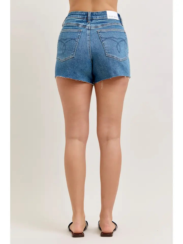 Judy Blue High Waist Rigid Magic Cut Off Short