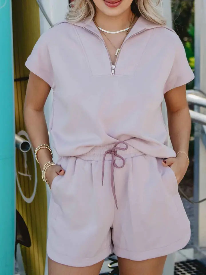 Pink Fog Shorts Set