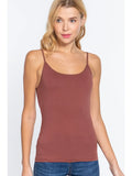 TERRACOTTA Cami w/ Shelf Bra & Adjustable Strap