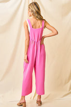 Load image into Gallery viewer, Stay Calm Jumpsuit in fuchsia
