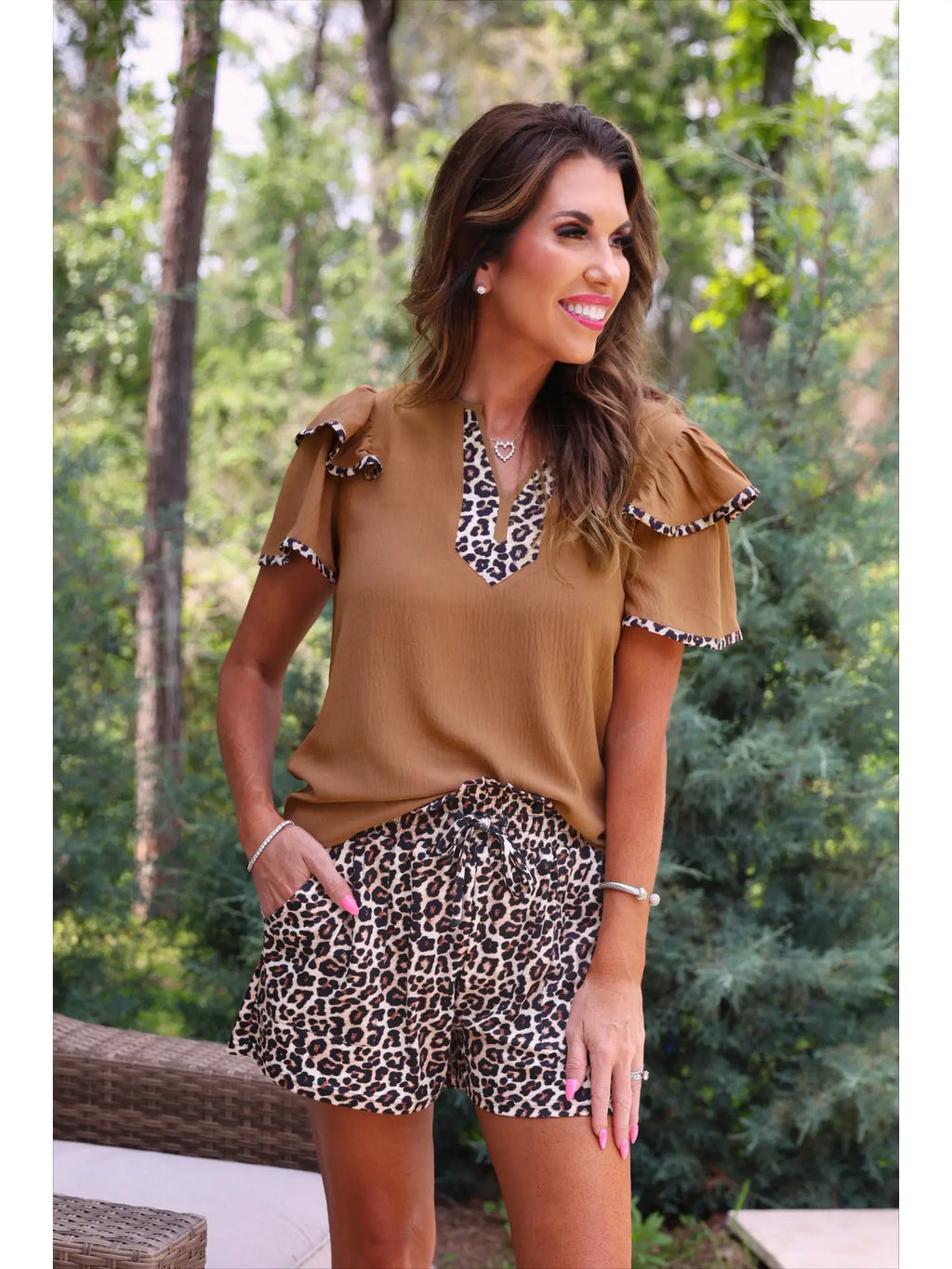 Safari Chic.Paperbag Shorts