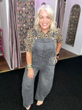 Load image into Gallery viewer, BLACK Washed Denim Overall
