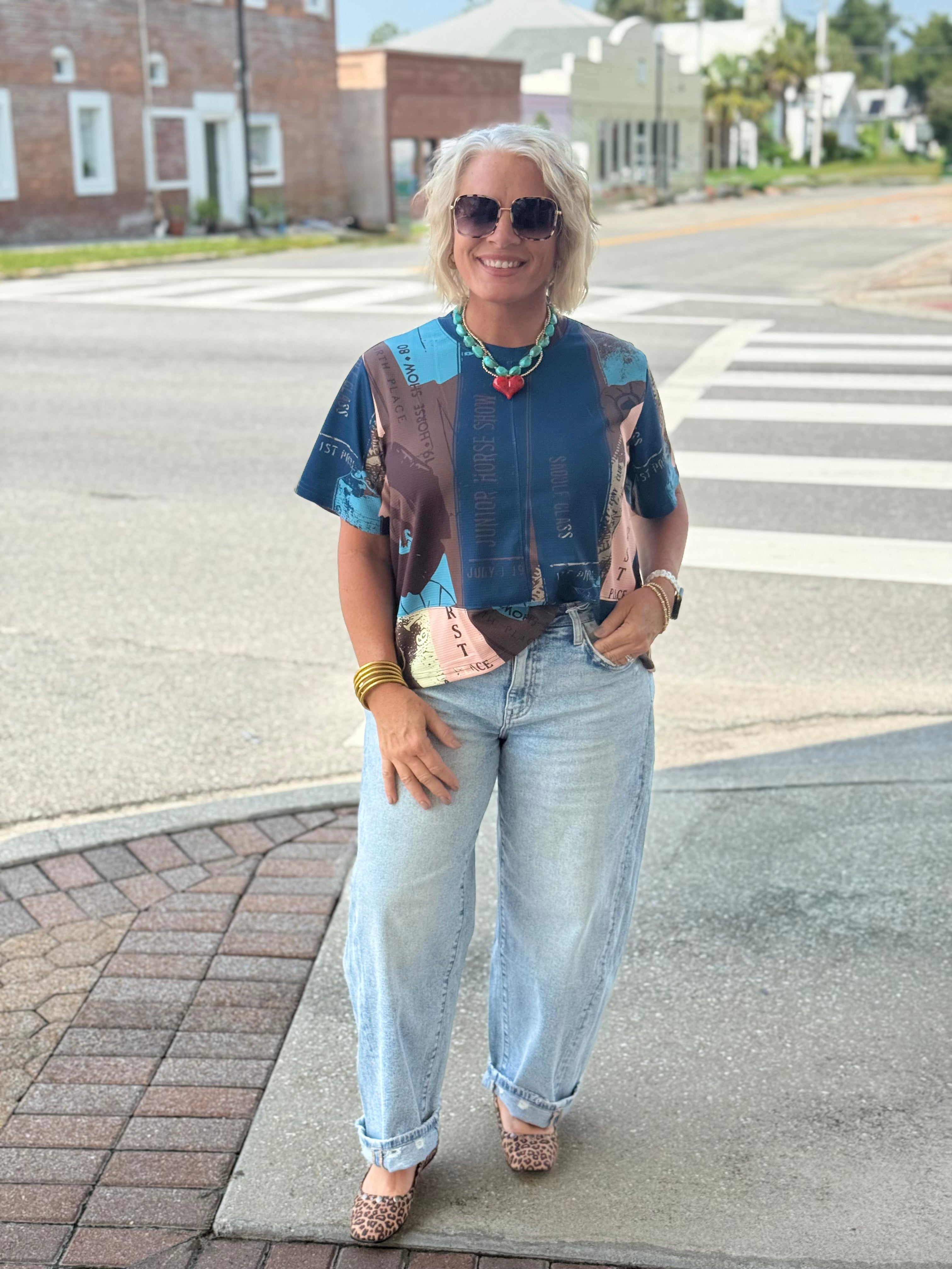 Blue Ribbon Club Top