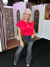 Load image into Gallery viewer, KANCAN Ultra High Rise Black Flare Jeans
