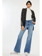 Load image into Gallery viewer, KanCan High Rise Medium Wash Wide Leg Flare Jeans
