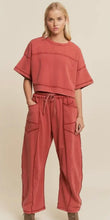 Load image into Gallery viewer, Wine wasted Barrel Pants Set
