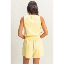 Load image into Gallery viewer, LIGHT YELLOW SLEEVELESS ROMPER
