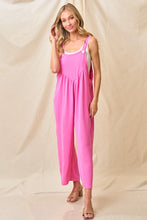 Load image into Gallery viewer, Stay Calm Jumpsuit in fuchsia
