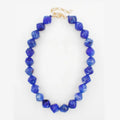 Blue Acrylic Stone Chunky Beaded 16"-18" Necklace