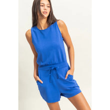 Load image into Gallery viewer, ROYAL SLEEVELESS ROMPER
