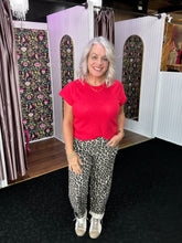 Load image into Gallery viewer, VERVET BY FLYING MONKEY High Rise Leopard Print Barrel Jeans
