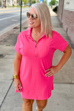 Load image into Gallery viewer, Jess Lea - Ezra Textured Zipper Dress, Pink
