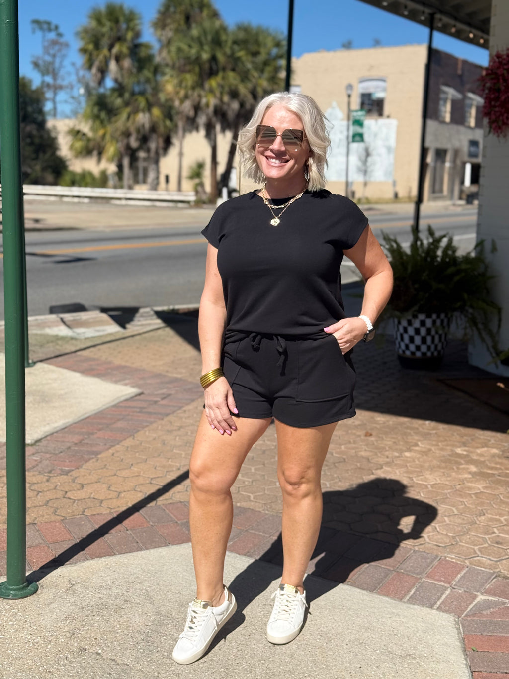 French Terry Core Comfort Set in Black