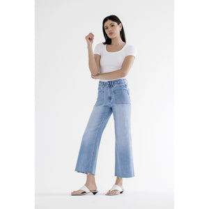 Mica high rise wide leg denim