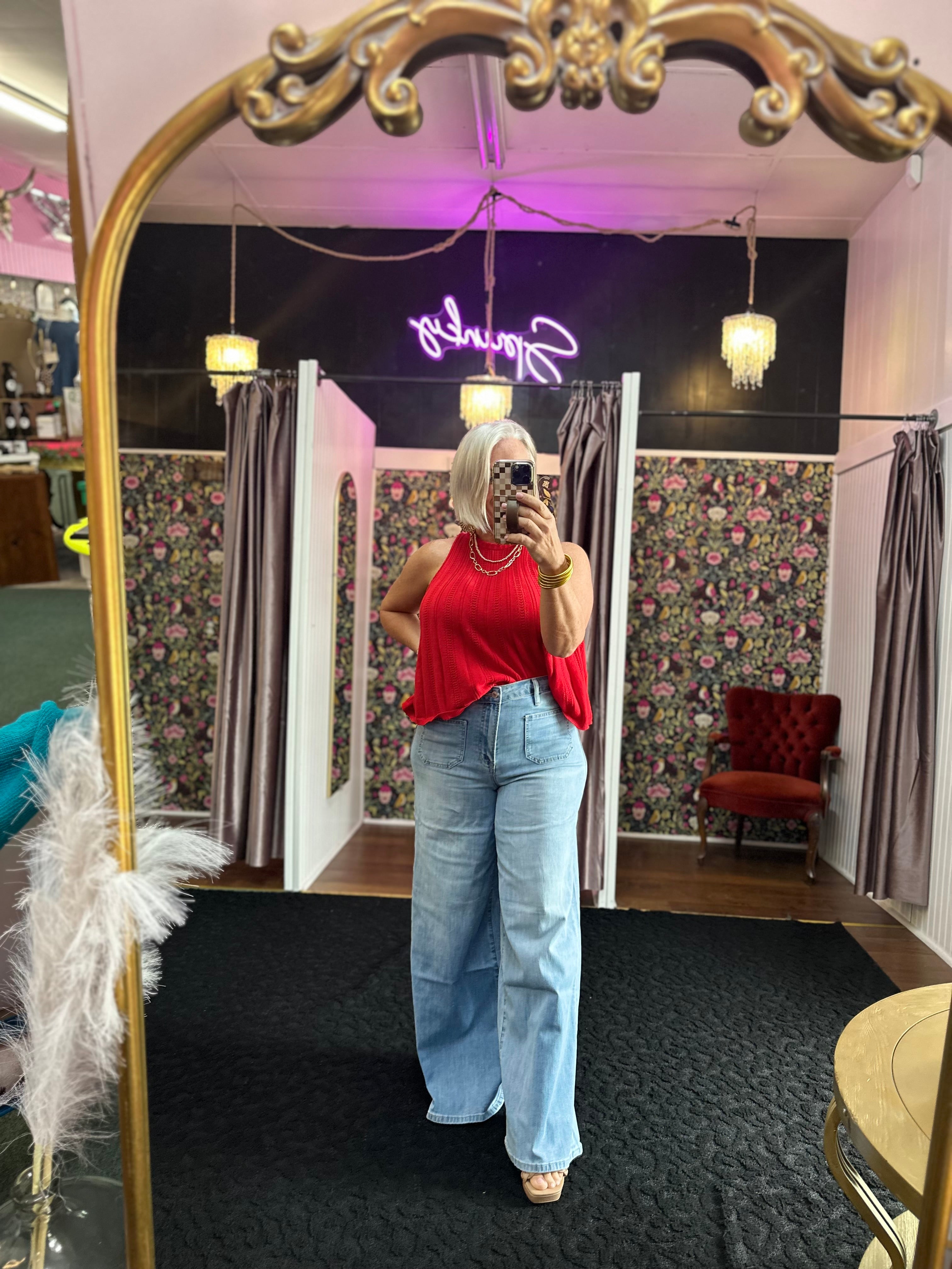 MICA DENIM PATCH POCKET JEANS
